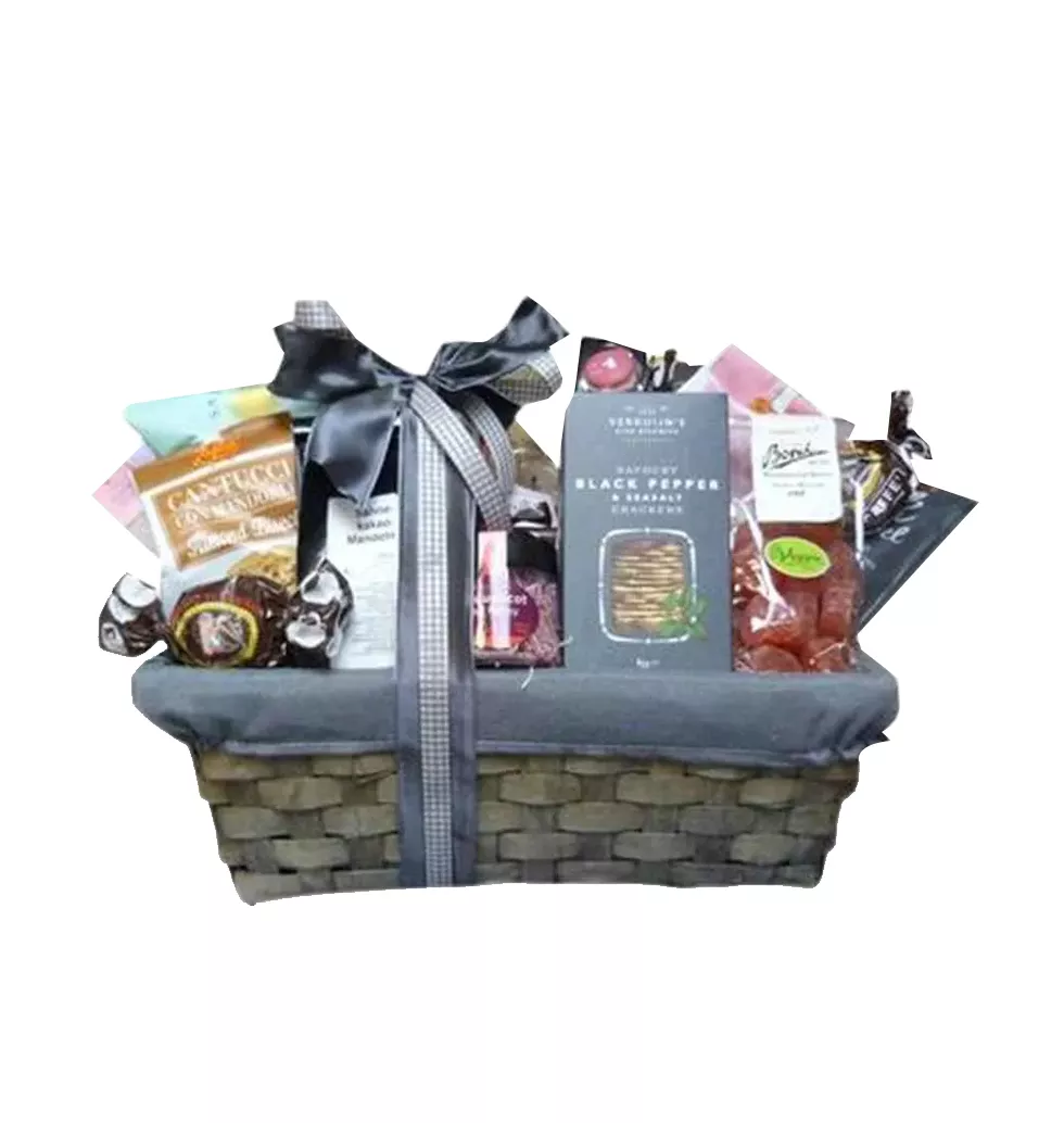 Teamwork-Themed Gift Basket.