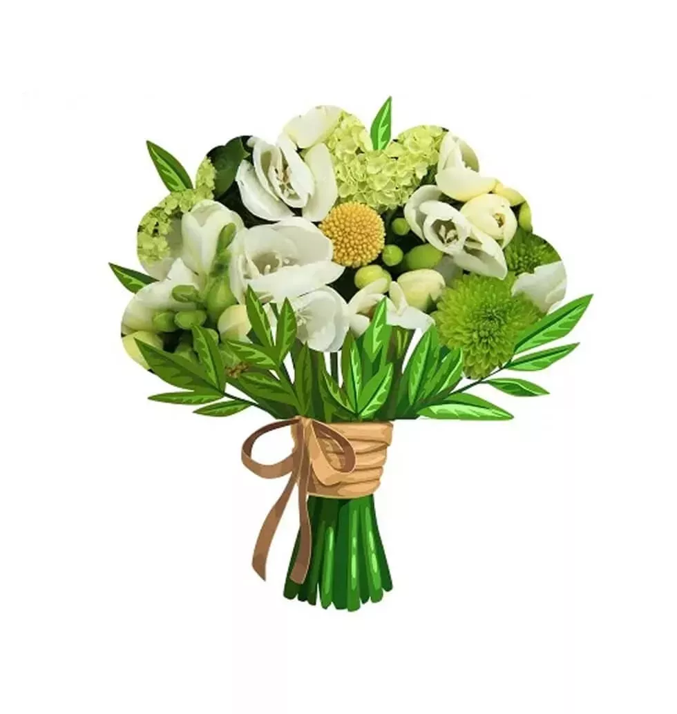 White Fresh Floral Arrangement